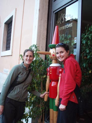 Ness and Kate with Pinocchio